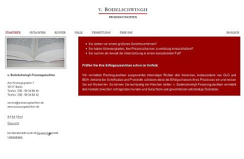 Bild zur Referenz v. Bodelschwingh Prozessgutachten